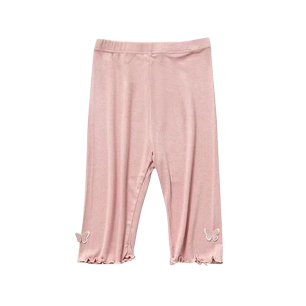 Odeerbi 1-9 Años Niñas Pantalones Cortos Para Bicicleta Modal Safety Under Dress Slip Shorts Pantalones Cortos de Verano Para Danza Yoga Bermudas Leggings Pantalones