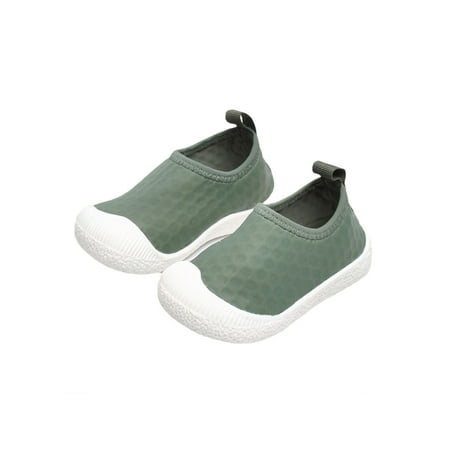 

Colisha Children Casual Shoes Slip On Sneakers Non-Slip Flats Sport Lightweight Walking Shoe Comfort Green 6.5C