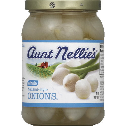 Aunt Nellie's Whole Holland-Style Onions, 15 oz (Pack of 6) - Walmart.com