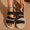 Black, variant on Women's Flat Sandals, Comfortable Wraparound Strap Solid Color Summer Vacation Shoes 5.5