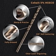 thumbnail image 2 of Juego de brocas RCINDUS, 20 unidades, 3,2 mm, HSS M35, cobalto, para metal, 2 of 6