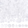 thumbnail image 1 of 160 piezas de cuentas acrílicas transparentes, 8 estilos diferentes: cuentas sueltas esmeriladas con forma de estrellas, corazones, redondas y de lágrima., 1 of 6