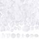 thumbnail image 1 of 160 piezas de cuentas acrílicas transparentes, 8 estilos diferentes: cuentas sueltas esmeriladas con forma de estrellas, corazones, redondas y de lágrima., 1 of 6