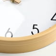 thumbnail image 3 of Reloj de imitación silencioso de 30cm Bois Horloge Murale, reloj de moda para sala de estar y hogar, 3 of 5