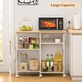 thumbnail image 4 of Carro de Cocina con Ruedas TresNio Organizador de Almacenamiento 89x36x82 cm, 4 of 7
