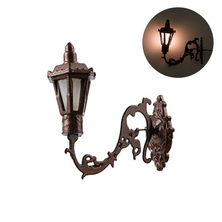 

1/87 Micro Landscape Wall Light Model ABS Garden Decor 3V Miniature For Railway