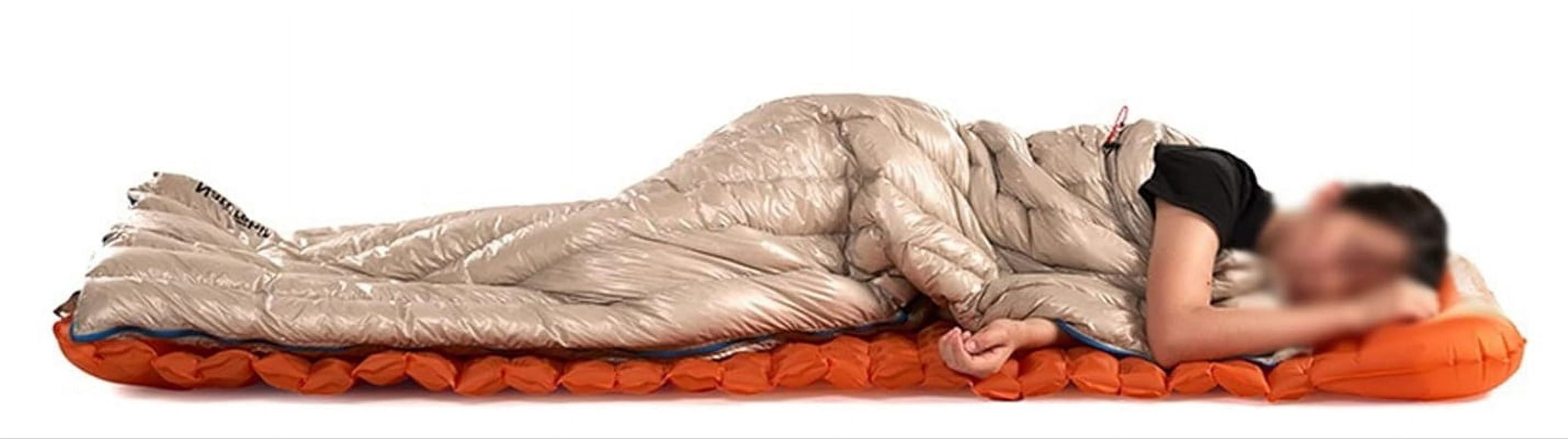 Sleeping Bag for Camping Envelope Sleeping Bag Winter Outdoor Camping Ultralight Waterproof Goose Down Splicing Sleeping Bag(White)