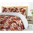 thumbnail image 3 of Ambesonne Foxes Duvet Cover Set, Whimsical Foxes in Poses Art, Twin, Amber Orange Pink, 3 of 4