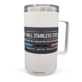 thumbnail image 4 of GRAPHYTE Double Wall Vacuum Insulated Stainless Steel Mugs with Handle and Slider Lid, White (24oz), 4 of 5