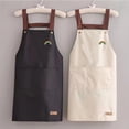 thumbnail image 3 of Reheyre Waterproof Cooking Apron Wide Application Oil Proof PVC Apron with Pockets for Home, 3 of 8