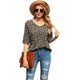 thumbnail image 2 of Blusa de mujer Tops suelta cuello en V 3/4 camisa de manga de campana 2XL Jormftte WRHS-179-4, 2 of 7