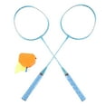 thumbnail image 1 of Badminton Self Training Tool, Dual Rackets Single Player Badminton Trainer Automatic Rebound Light Up Shuttlecock Adjustable Height Practical  for Learning, 1 of 7