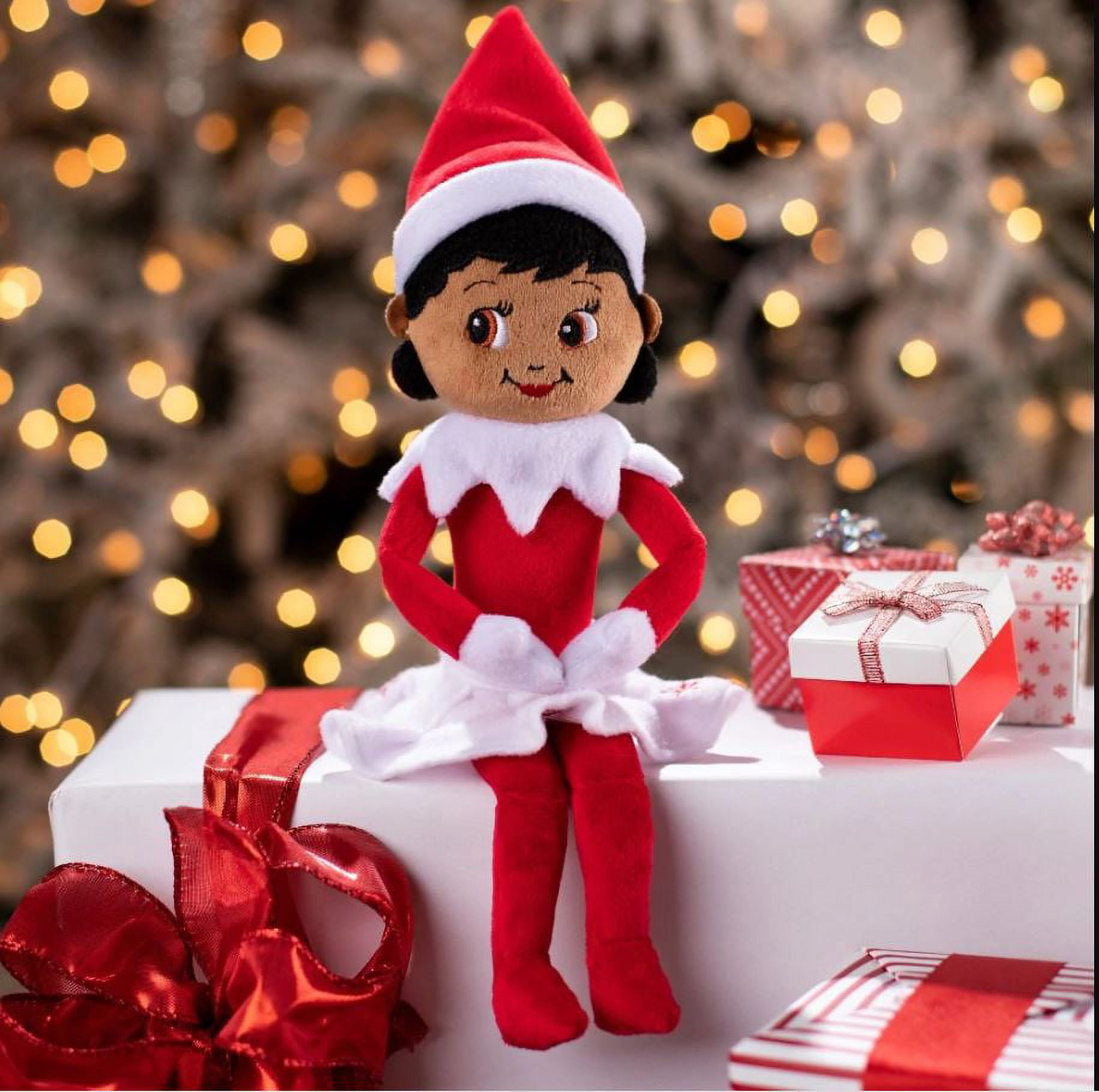 The Elf on the Shelf - Plushee Pal Snuggler Elf Dark Tone Girl & Boy, 12"