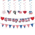 thumbnail image 2 of Kit de globos de fiesta, 29 unidades, decoración del 4 de julio, rojo, blanco y azul, 2 of 2