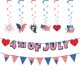 thumbnail image 2 of Kit de globos de fiesta, 29 unidades, decoración del 4 de julio, rojo, blanco y azul, 2 of 2