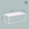 thumbnail image 2 of Mesa de Centro Rectangular The Shop, Mesa Auxiliar, Artículos de Decoración para el Hogar blanco Unitalla, 2 of 6