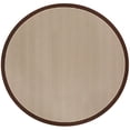thumbnail image 4 of Unique Loom Outdoor Border Collection Area Rug - Frame (7' 10" Round Brown/Ivory), 4 of 9
