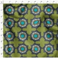 thumbnail image 4 of Soimoi Green Poly Georgette Fabric Geometrical Star Geometric Print Sewing Fabric Yard 52 Inch Wide, 4 of 5