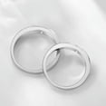 thumbnail image 4 of 3.3/4.4mm Wedding Cz Band Men's Women's 925 Silver Simple Couple Rings Size 4-11, 4 of 4