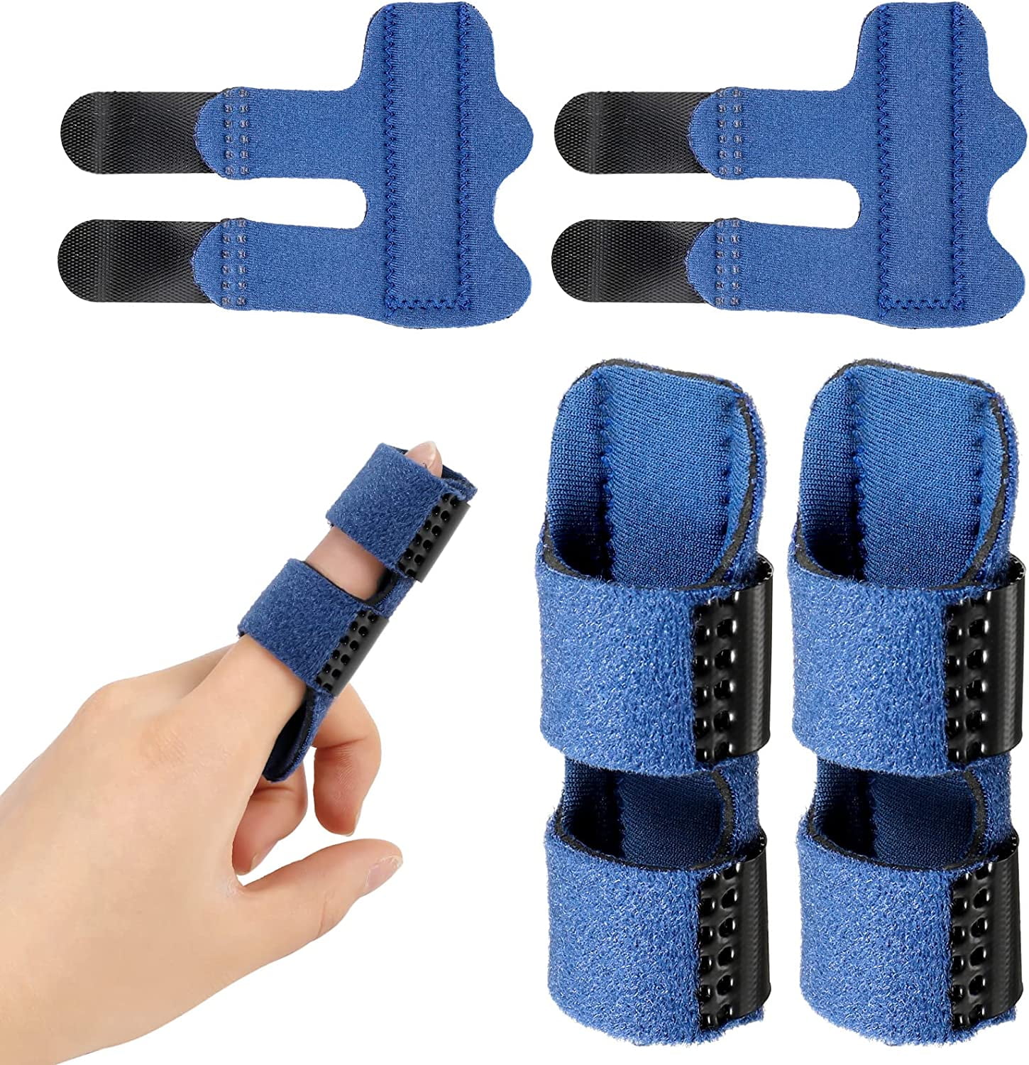 Finger Splint, 2 Pieces Finger Splint Finger Guard Snap Finger