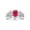 Ruby, variant on Men's Rings 14K White Gold Ring Classic Designer Style 8X6MM Oval Gemstone & Diamond Ring Ruby July Birthstone Rings For Men Size 12