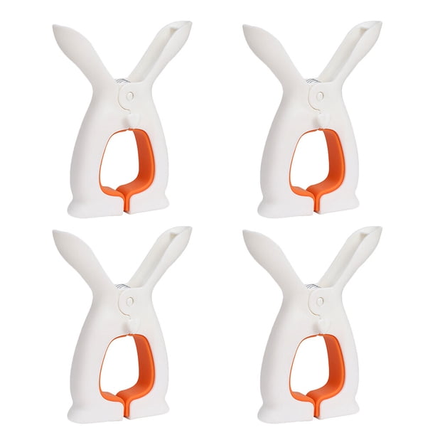 GOOHOCHY 4 pinzas de plástico para colchas, pinzas de plástico para ropa, pinzas de plástico resistentes al viento.