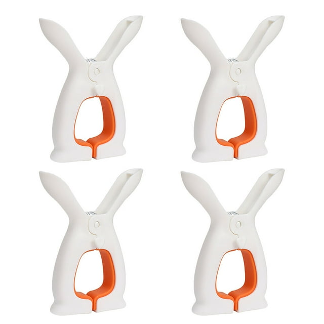 MasteelfCA 4pcs Plastic Clothespins Plastic Clothes Clips Windproof Plastic Quilt Clips