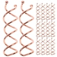 thumbnail image 1 of 20 pinzas espirales para el pelo, accesorios de peinado para mujeres y niñas, color oro rosa., 1 of 6