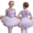 thumbnail image 4 of LYMAYTER Kids Toddler Girls Ballet Skirt Summer with Tutus Skirt with Removable Skirt 3-11Y Toddler Hollow Back Dance Dress Combo Skirt, 4 of 10
