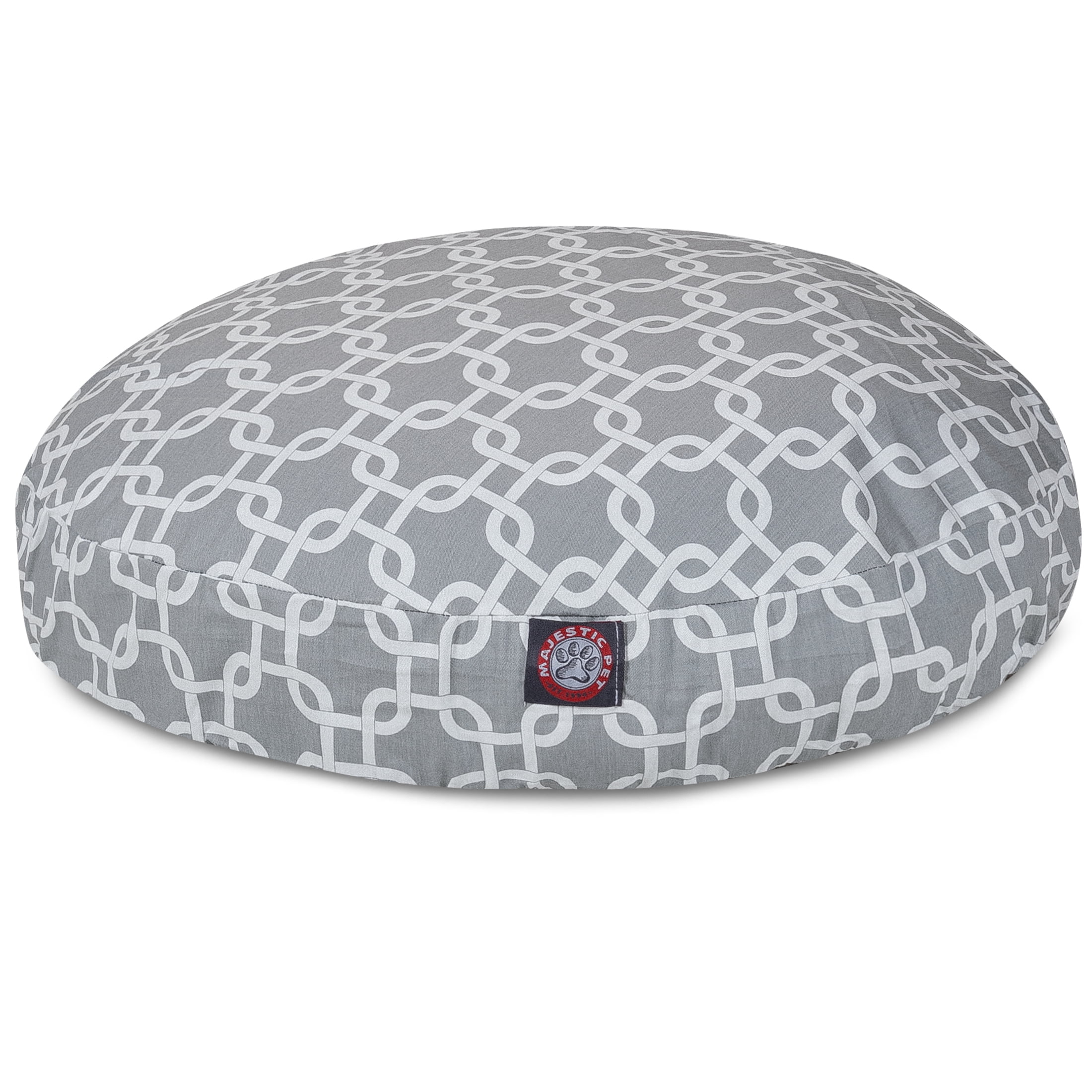 Majestic Pet | Links Round Pet Bed For Dogs, Removable Cover, Gray, Small