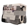 thumbnail image 3 of Set de Fundas para Almohadas Better Homes & Gardens King Size Diseño de Cuadros Color Negro 2 Piezas, 3 of 4