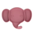 thumbnail image 1 of Assiette à Succion pour Bébé, Matériau en Silicone Assiette à Succion Éléphant Auto-Alimentée pour la Maison pour Plus de 6 Mois Rouge Brunâtre, Vert, Bleu, 1 of 8