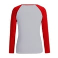 thumbnail image 3 of Women`s Multiple Sizes Multiple Color Casual Smart Nice Printing Long Sleeve Polyester T-Shirt(Gray,XXL), 3 of 3
