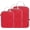 Red, variant on Compression Packing Cube for Travel, 3 Set Waterproof Nylon Luggage Organizer Bags Lightweight Outdoor Suitcases Backpack, Red