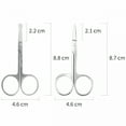 thumbnail image 2 of EXLEAF 2026 New Eyebrow and Nose Hair Scissors,Stainless Steel Professional Facial Hair Beard Eyelashes Ear Hairs and Moustache Scissors Trimmer 2 Pieces, 2 of 6