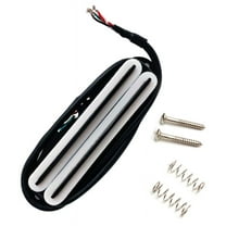Hot Rail Pickups Double Track 11K Alnico5 Guitar Pickup Fit Electric Guitar, White