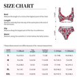 thumbnail image 6 of Daiia Palm Tree Pattern on Red Women's Bikini Set Two Piece Swimsuit High Waisted Bikini Adjustable Straps Bikini Perfect for Beach, Pool, and Summer Vacation-Medium, 6 of 9