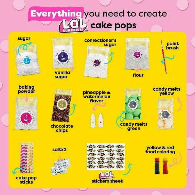 LOL SURPRISE DOLLS + BAKETIVITY Sugar Cookies Baking Kits | DIY Kids Toys  Baking Sets for Girls 6-12 and Boys | LOL Present Surprise Sugar Cookie