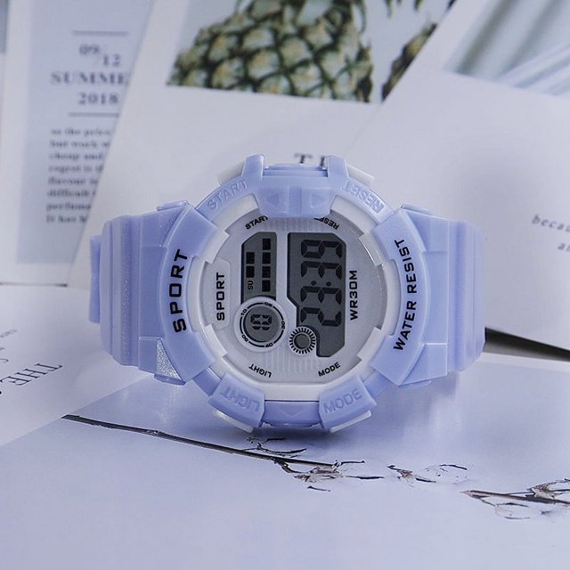Reloj electrónico multifuncional para niños y niñas, reloj despertador deportivo para estudiantes, reloj luminoso de moda para parejas