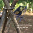 thumbnail image 4 of Camping Tripod Board Turn Branches into Campfire Tripod Stainless Steel Campfire Support Plate with Adjustable Chain for Hanging Cookware Perfect Camping Accessory Makes Outdoor Cooking Easier, 4 of 6