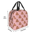 thumbnail image 4 of Kdxio Heart Capybara Print Insulated Lunch Bag,Reusable Tote Lunch Box for Women Men,Leakproof Cooler Lunch Bags for Work Office Travel Picnic, 4 of 6