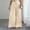 Beige, variant on Women's High Waist Pleated Drawstring Wide Leg Pants, Elastic Waist Loose Palazzo Trousers, Summer Lightweight Casual Wear Black XXL
