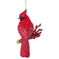 thumbnail image 1 of Adorno romano navideño con forma de cardenal rojo brillante Roman resina 11 x 9 cm, 1 of 1