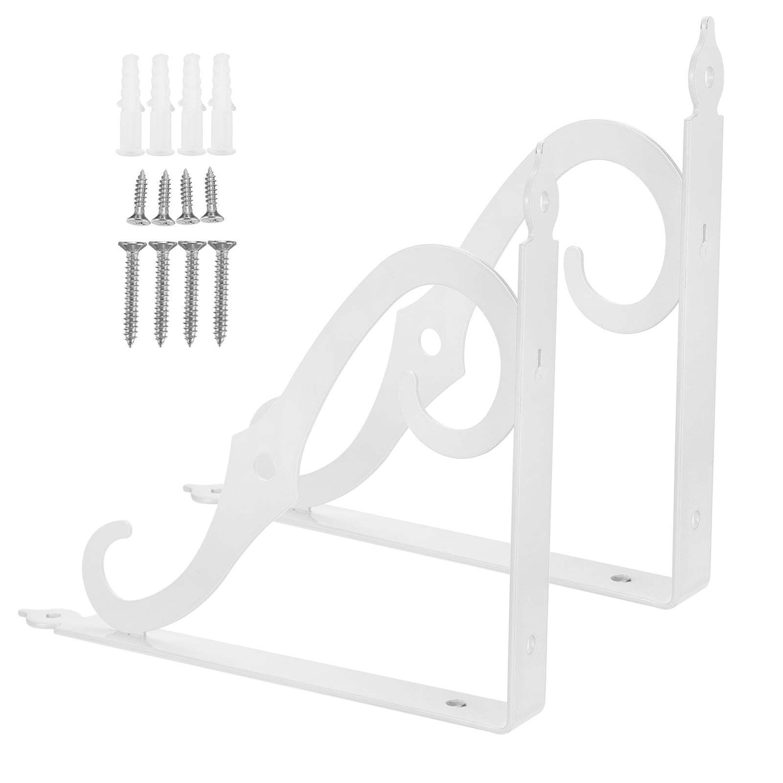 Bracket Heavy Duty Shelf Brackets Floating Shelves for Wall Decorative Hanging Storage White