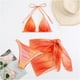 thumbnail image 5 of Mujeres sexy con almohadilla en el pecho sin aros Impreso Halterneck Split Bikini Traje de baño de tres piezas Fridja nalpqowj58775, 5 of 6