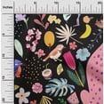 thumbnail image 2 of oneOone Viscose Jersey Black Fabric Tropical Animal Craft Projects Decor Fabric Printed By The Yard 60 Inch Wide, 2 of 4