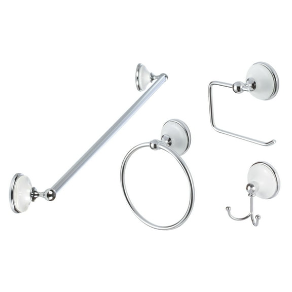 Sure-Loc Bt-Set-Ph1 Brighton 4 Piece Bathroom Package - Polished Chrome / White Porcelain