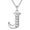 J, variant on Alloy Initial Necklace Jewelry Zirconia Letter Alphabet Phase Pendant Necklace