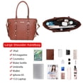thumbnail image 3 of Set de monedero Montana West, bolso tipo cartera de piel para mujer, 3 of 8