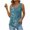 Green, variant on Tank Top For Women,Fashion Women New Style Printing Ruched Shirts Loose Fit Square Neck Sleeveless Blouses Summer Casual Ladies Tops